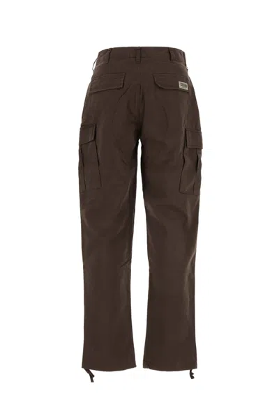 Ice Cream Running Dog Cotton Cargo Trousers In Brown