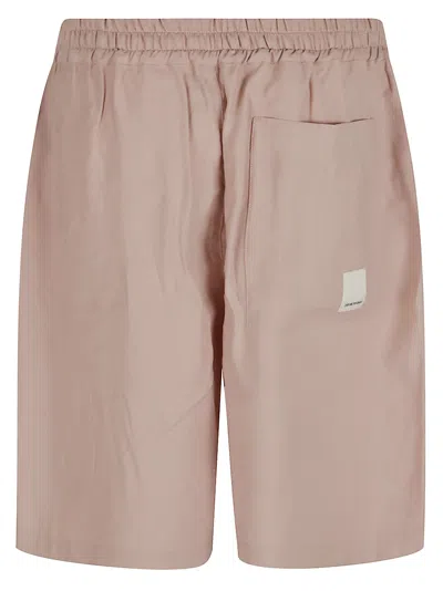 Emporio Armani Soft-touch Modal Bermuda Shorts With Peace-inspired Print In Neutral