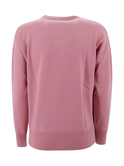 Mm Studio Pink Wool Hot Sweater In Pink