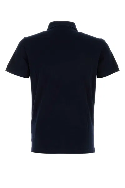 Fendi Ff Metallic Logo Polo Shirt In Black