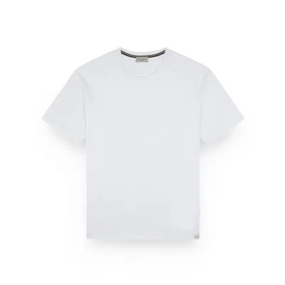 Paul & Shark X-soft T-shirt In Interlock Cotton In White