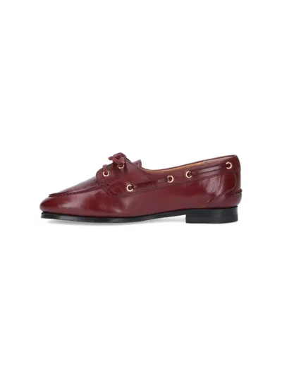 Bally Pathy Lace-up Loafers In Burgundy