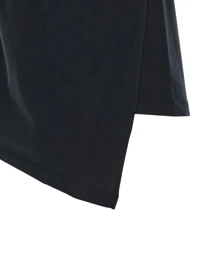 Isabel Marant Sebani Asymmetric Cotton-jersey T-shirt In Black