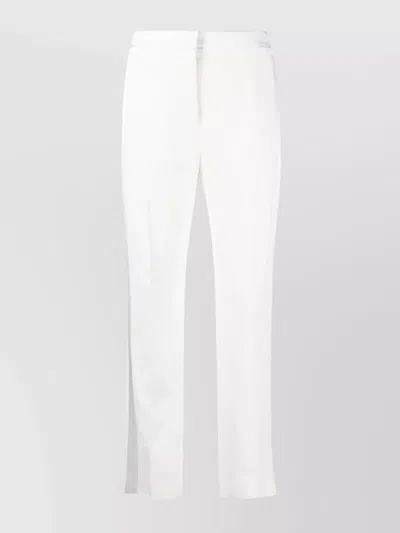Ermanno Scervino Straight-leg Tailored Trousers With Clean Front In White