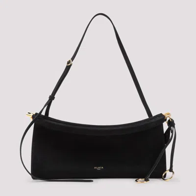 Alaïa Alaia Goatleather Shoulder Bag In Black