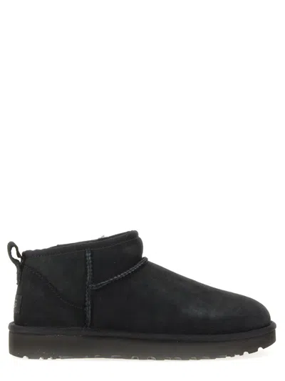Ugg Classic Ultra Mini Ankle Boots In Black