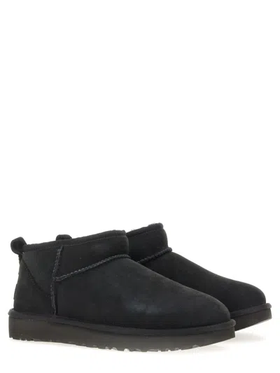 Ugg Classic Ultra Mini Ankle Boots In Black