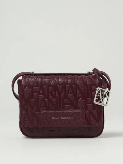 Armani Exchange Crossbody Bag  Woman Color Burgundy In Burgundy