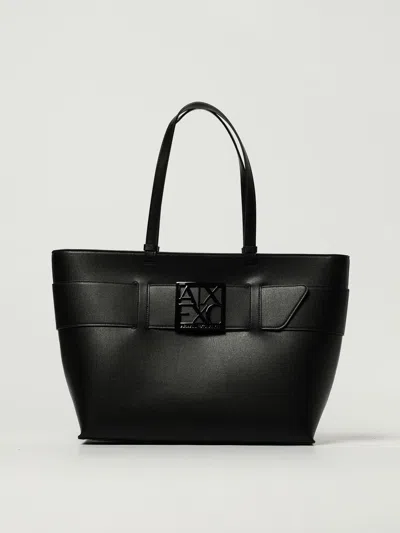 Armani Exchange Tote Bag  Woman Color Black In Black