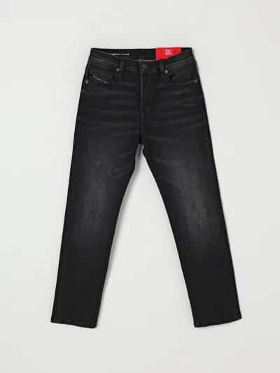 Diesel Jeans Regular Nero Effetto Vissuto In Black