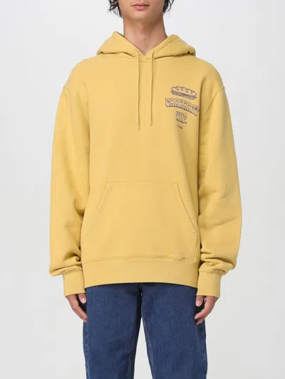 Carhartt Sandwich Logo Hoodie In Yellow
