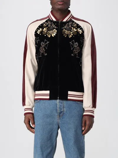 Valentino Striped Polo Shirt Regular Collar In Multi