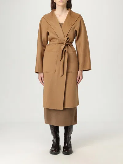 Max Mara Coat  Woman Color Camel In Brown