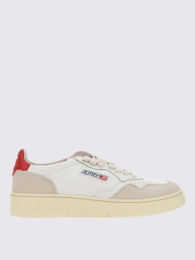 Autry Low-top Leather Sneakers With Contrasting Heel Tab In White