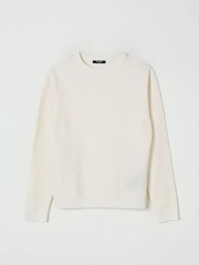 毛衣 BALMAIN 儿童 颜色 白色