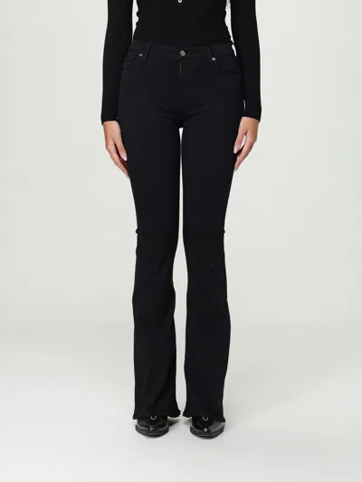 7 For All Mankind Jeans  Woman Color Black In Black