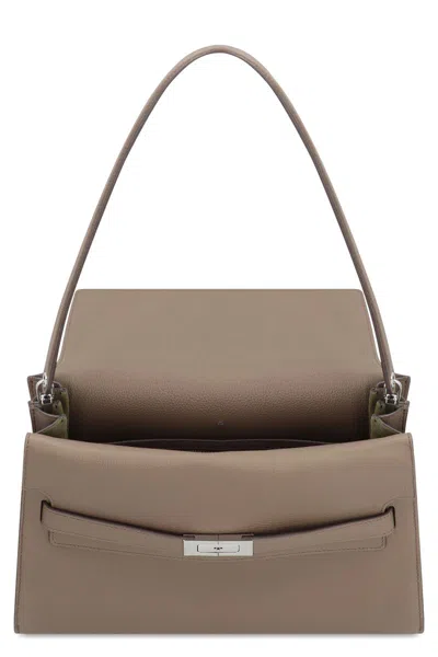 Tory Burch Lee Radziwilli Grande Shoulder Bag In Gray