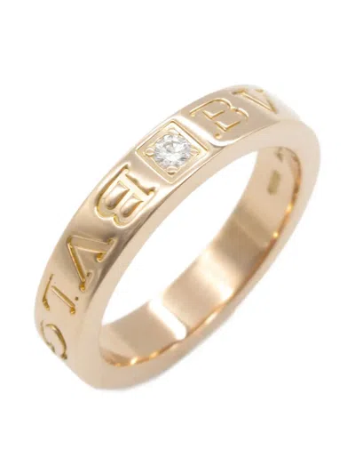 Pre-owned Bvlgari 2010s Bzero 1 Diamond Ring In Pink