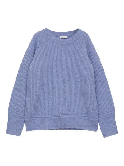 Rodebjer Ribbed Wool Sweater In Blue