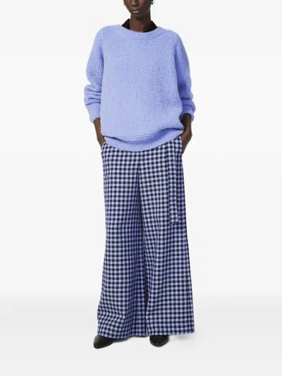 Rodebjer Ribbed Wool Sweater In Blue