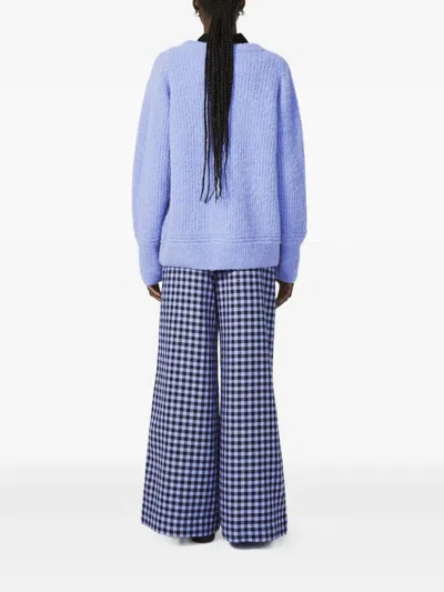 Rodebjer Ribbed Wool Sweater In Blue