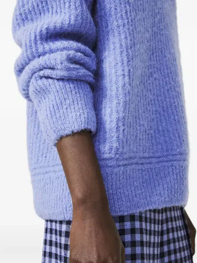 Rodebjer Ribbed Wool Sweater In Blue