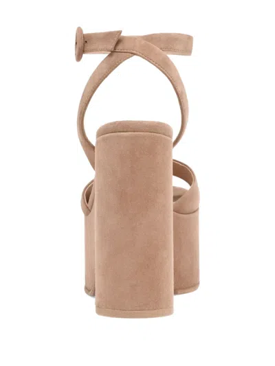 Gianvito Rossi 70mm Ziggy Platform Ankle-strap Heeled Sandals In Brown