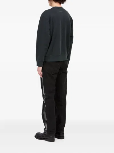 Mm6 Maison Margiela Mm6 By Maison Margiela Wool Taped Label Crewneck Sweater In Black