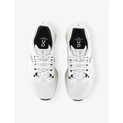 On Mens Cloudtilt Cushied-sole Mesh Low-top Trainers Pearl Ic In White
