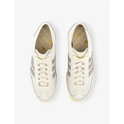 Adidas Originals Japan Decon W Perforated Suede-trimmed Leather Sneakers In White