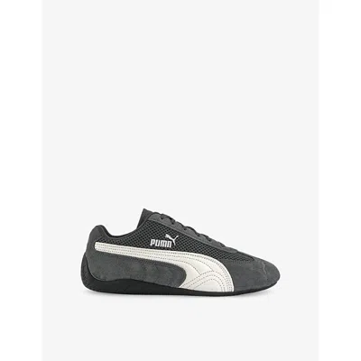 Puma Womens Mesh Dusky Gray Warm Whi Speedcat Og Suede Low-top Trainers In Gray