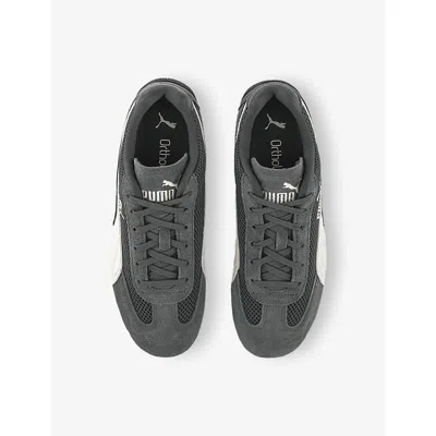 Puma Womens Mesh Dusky Gray Warm Whi Speedcat Og Suede Low-top Trainers In Gray