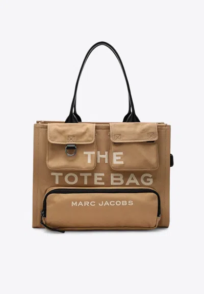 Marc Jacobs Buckle Detail Tote Bag With Dual Pockets In Brown