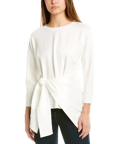 Gracia Bottom Tie String Point Top In White