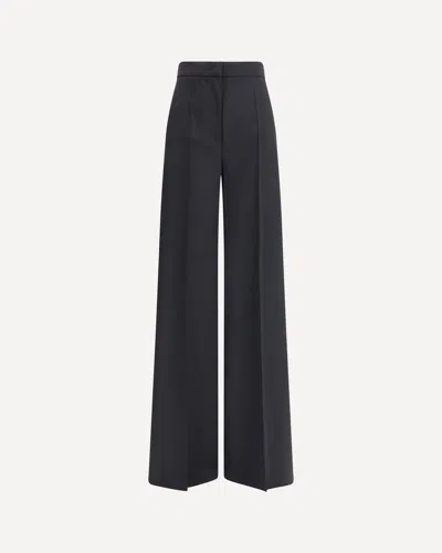 Max Mara High-rise Cady Wide-leg Pants In Black