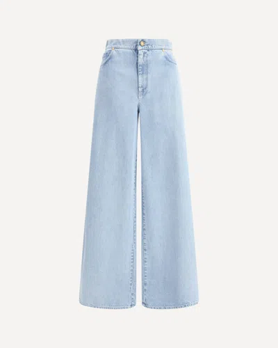 Max Mara Denim Affari Wide-leg Jeans In Blue