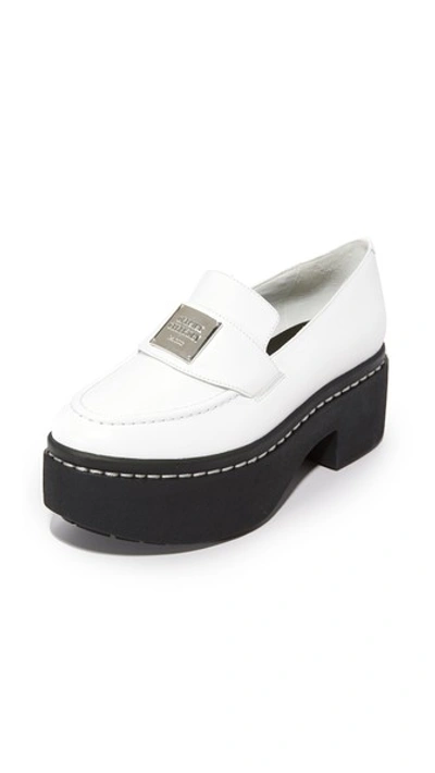 Shop Opening Ceremony Agnees Platform Loafers In White