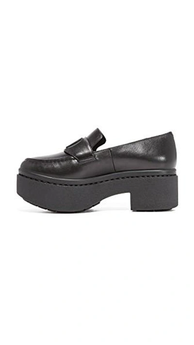 Shop Opening Ceremony Agnees Platform Loafers In Black