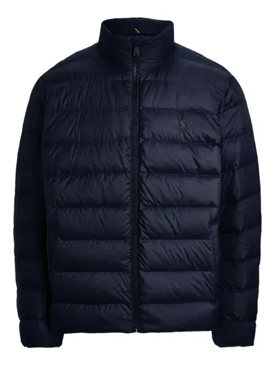 Polo Ralph Lauren Mens Navy The Colden Packable Down Bomber Jacket Xl In Blue