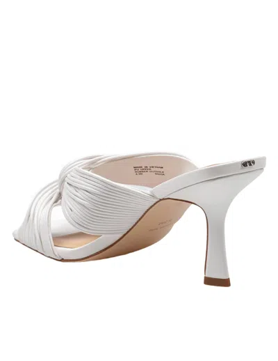 Michael Kors Alessia Mule In White Leather In White