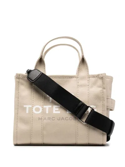 Marc Jacobs Cappuccino Canvas The Tote Shopping Bag In Sand