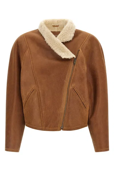 Isabel Marant Blondine Short Jacket In Brown