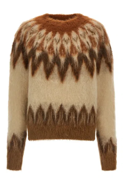 Isabel Marant Étoile Lightweight Textured Knit Sweater With Relaxed Fit In Brown