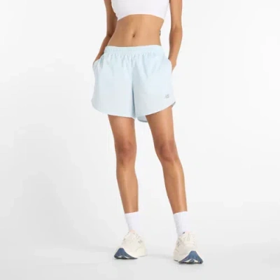 New Balance Athletics Mesh Running Shorts In Blue