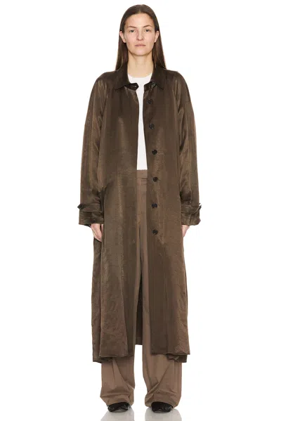 The Row Ryo Coat In Brown