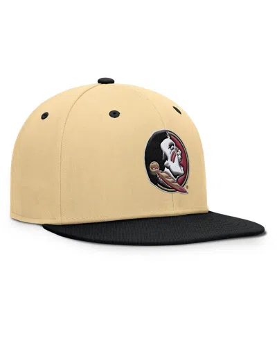Fanatics Men's Khaki/black Florida State Seminoles Balance Fitted Hat In Brown