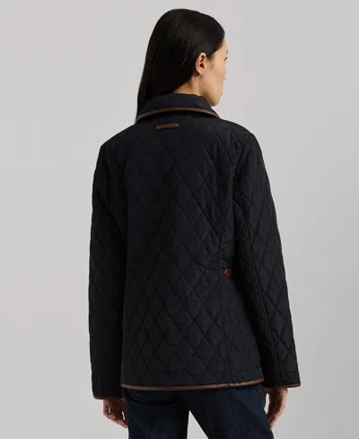 Ralph Lauren Womens Quilted Velboa Lined Coat P Xs Xxl In Blue