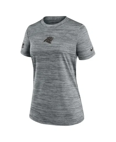 Nike New England Patriots Sideline Team Issue Velocity  Women's Dri-fit Nfl T-shirt In Gray