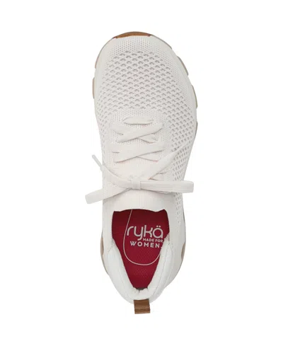 Ryka Devotion Fuse Womens Lace-up Knit Running & Training Shoes In White