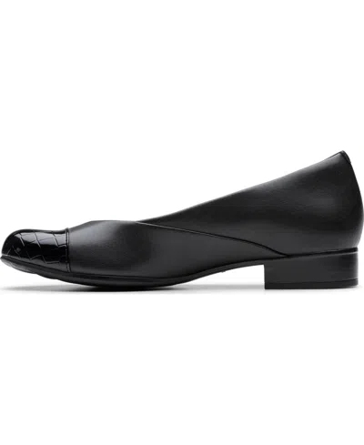 Clarks Women's Jazmynn Gem Round Toe Flats In Black
